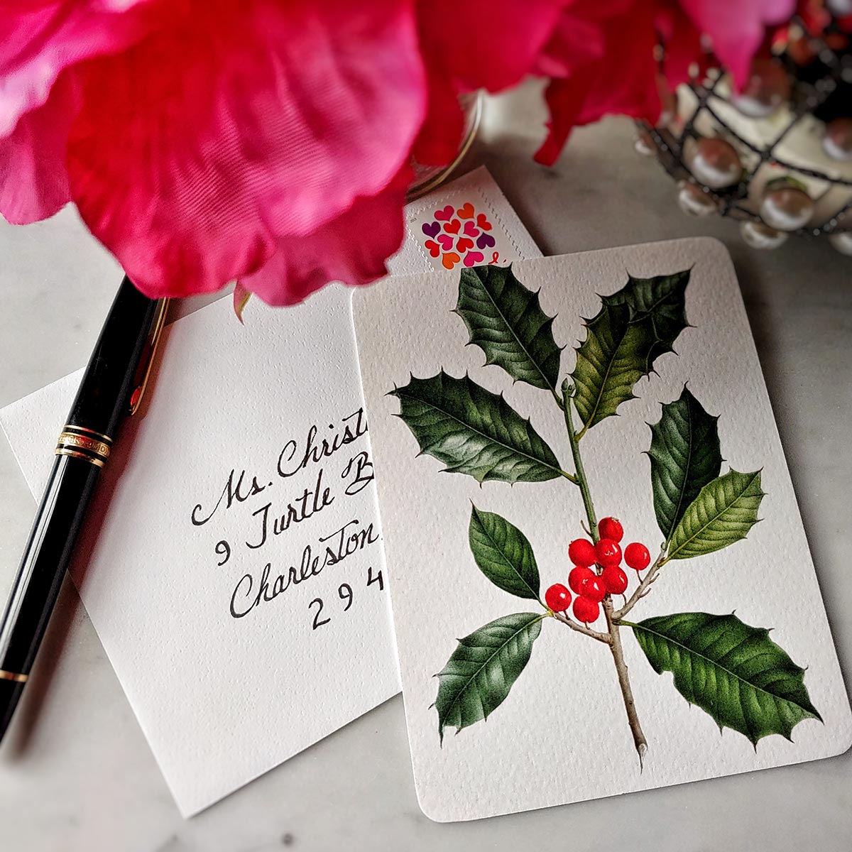 Pack of Notecards: Holly