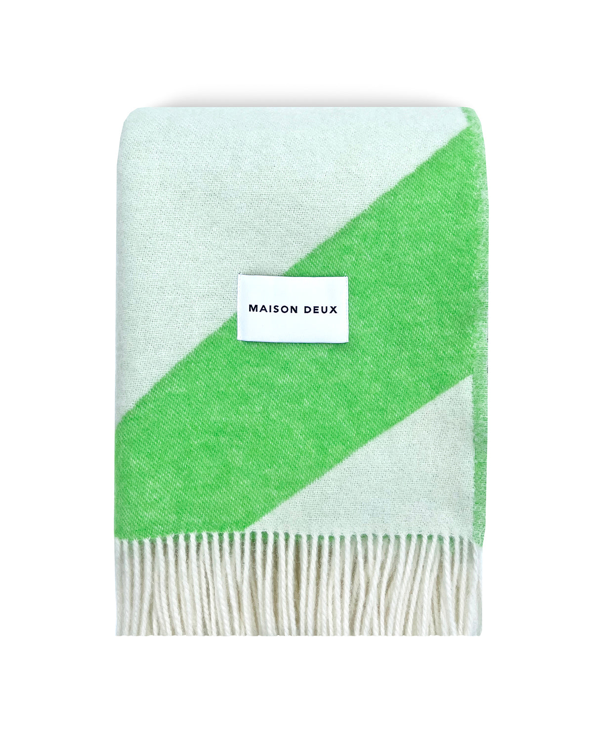 Maison Deux Blanket SWIRL White / Apple 4.25 x 6.5 ft