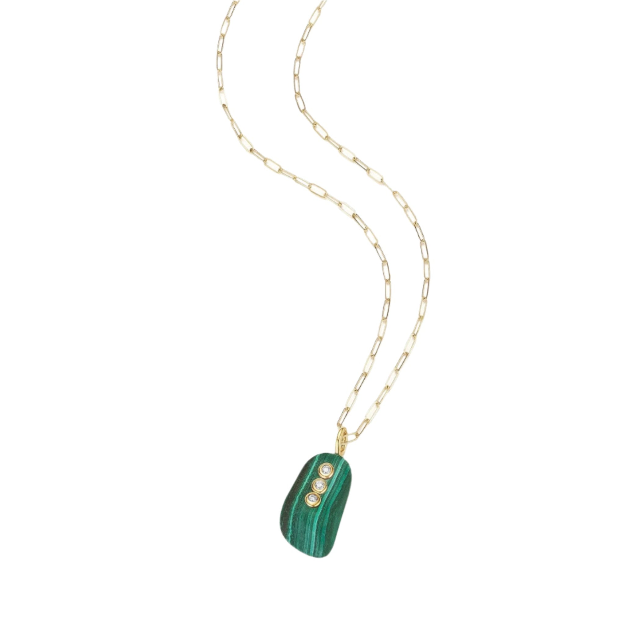 Malachite Pendant Necklace