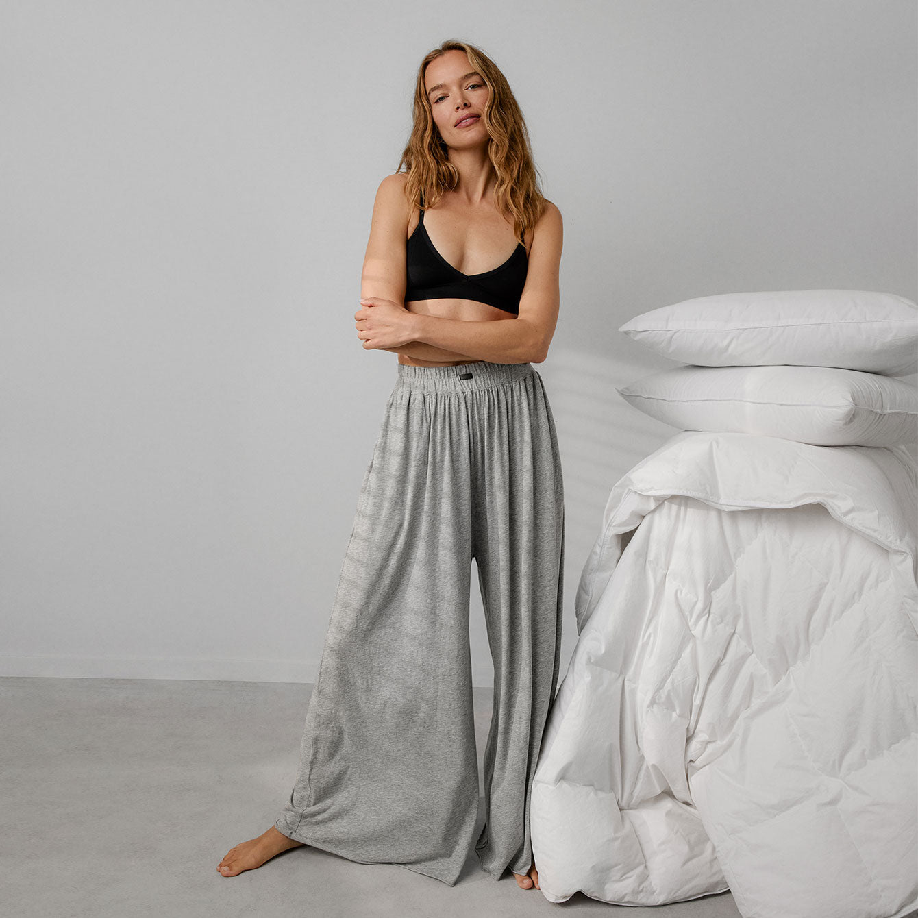Organic Pima Wide Leg Pant